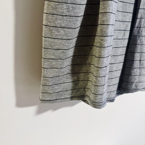 Lululemon - Grey and Black Striped All Tied Up Tank - Picture 6 of 9